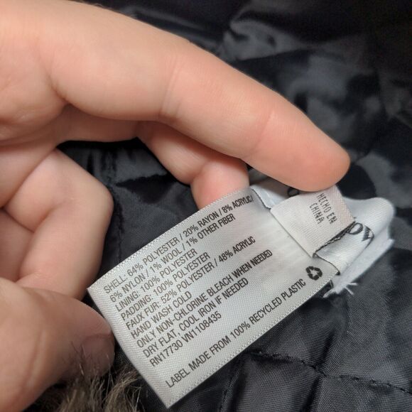 Goodfellow & Co Men's Trapper Hat Red Plaid One Size Vegan Fur Trim Ear Flaps - Picture 10 of 10